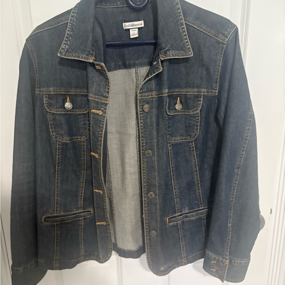 Croft & Barrow Blue Jean Jacket Classic Denim Style